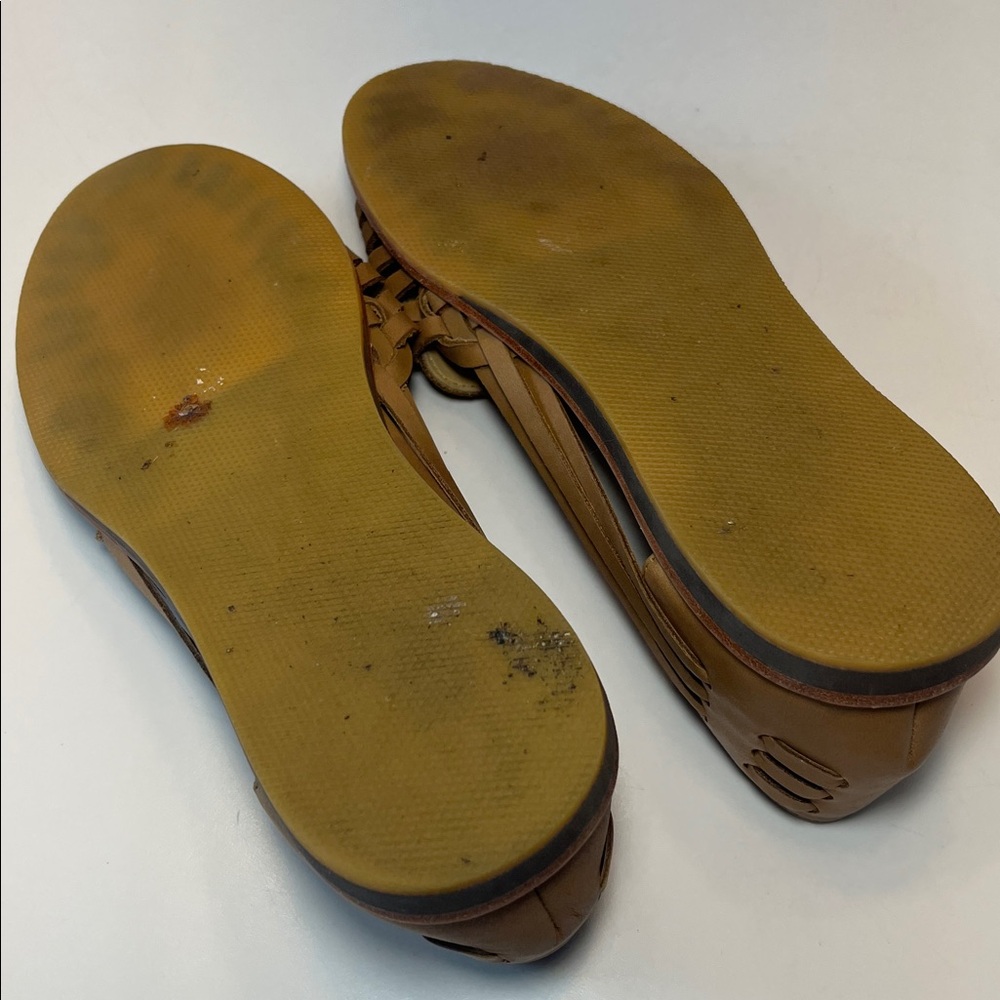 Nisolo Tan Leather Huaraches, size 11, made in Peru - Picture 7 of 8